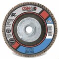 Cgw Abrasives Contaminant-Free Premium Regular Coated Abrasive Flap Disc, 4-1/2 in Dia, 24 Grit, Coarse Grade, A3 39410